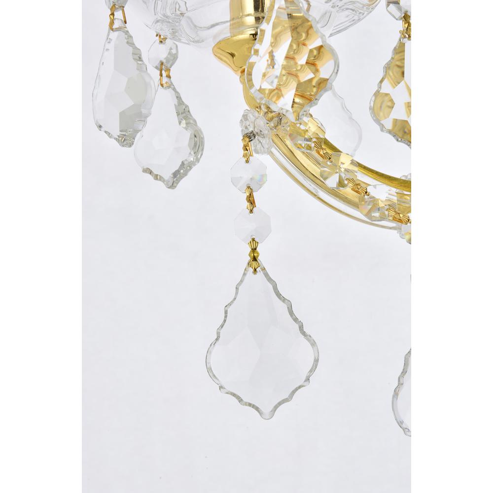 Maria Theresa 3 light Gold Wall Sconce Clear Royal Cut Crystal. Picture 5
