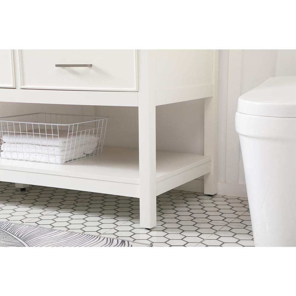60 inch Single bathroom vanity in white. Picture 6
