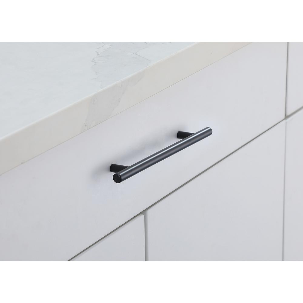 Quinn 6-5/16" Center to Center Matte Black Bar Pull Multipack (set of 10). Picture 2