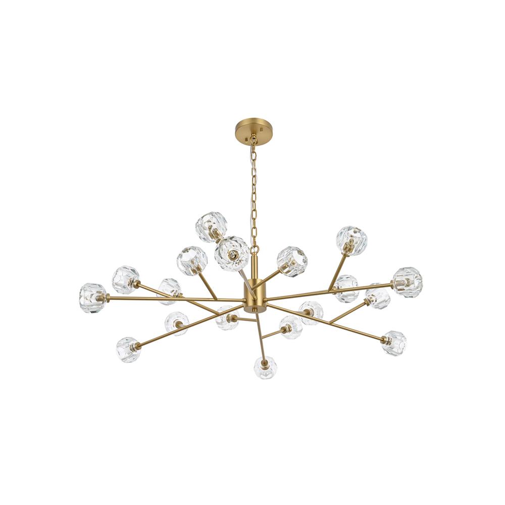 Graham 18 Light Pendant in Gold. Picture 6