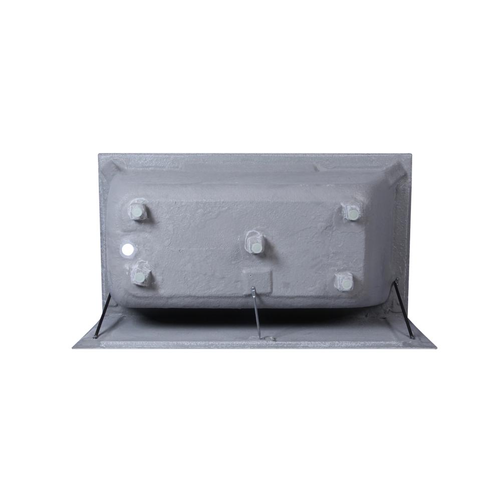 Alcove soaking bathtub 32x60 inch right drain in glossy white. Picture 12