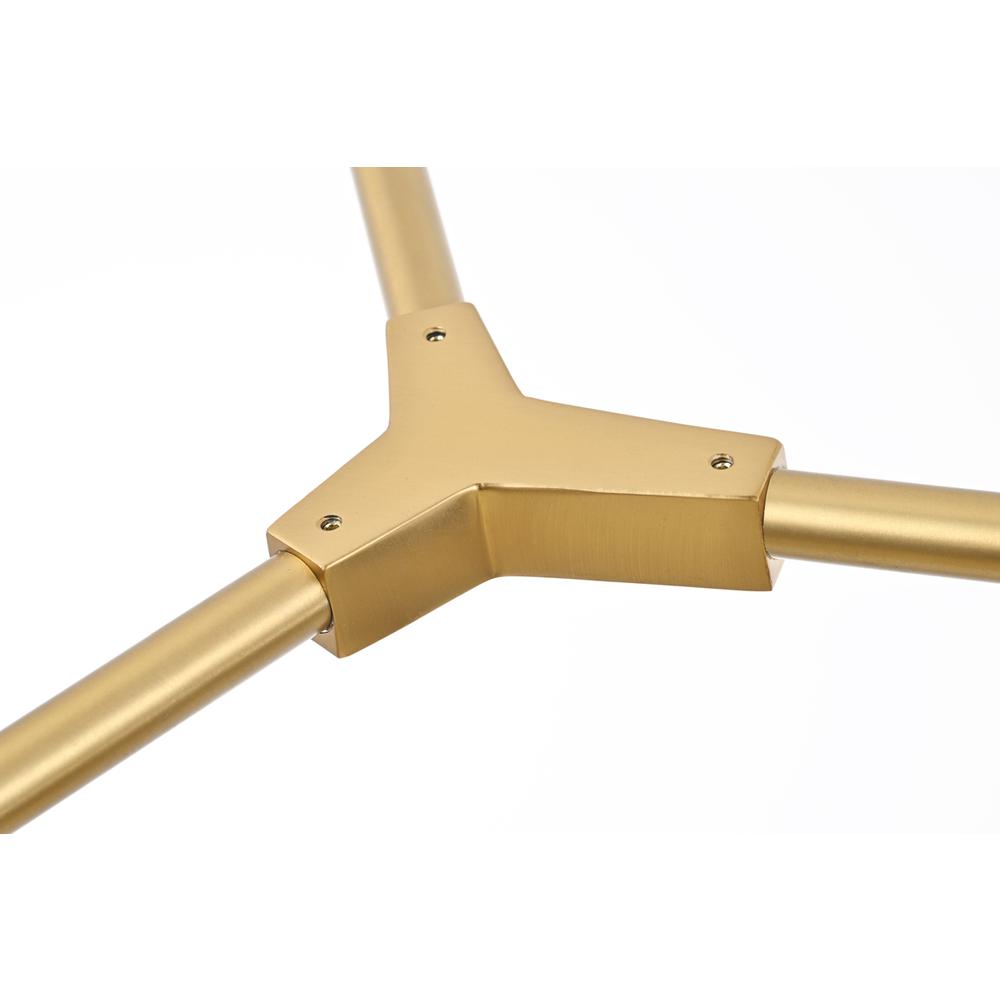 Zayne 8 Light Pendant in Gold. Picture 4