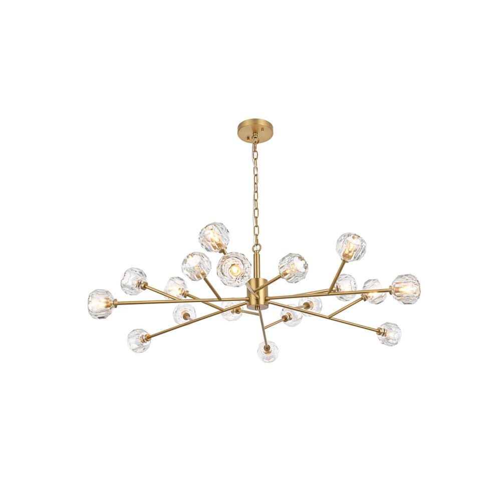 Graham 18 Light Pendant in Gold. Picture 1