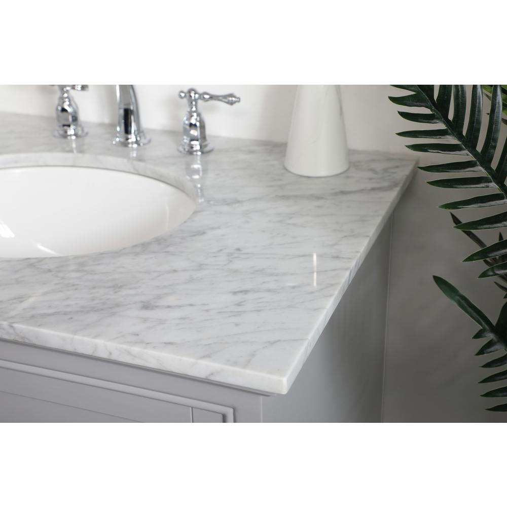 32 inch Single bathroom vanity in grey. Picture 4