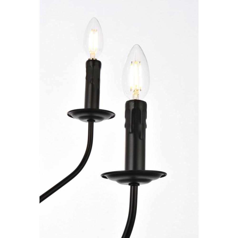 Westley 6 lights pendant in black. Picture 4