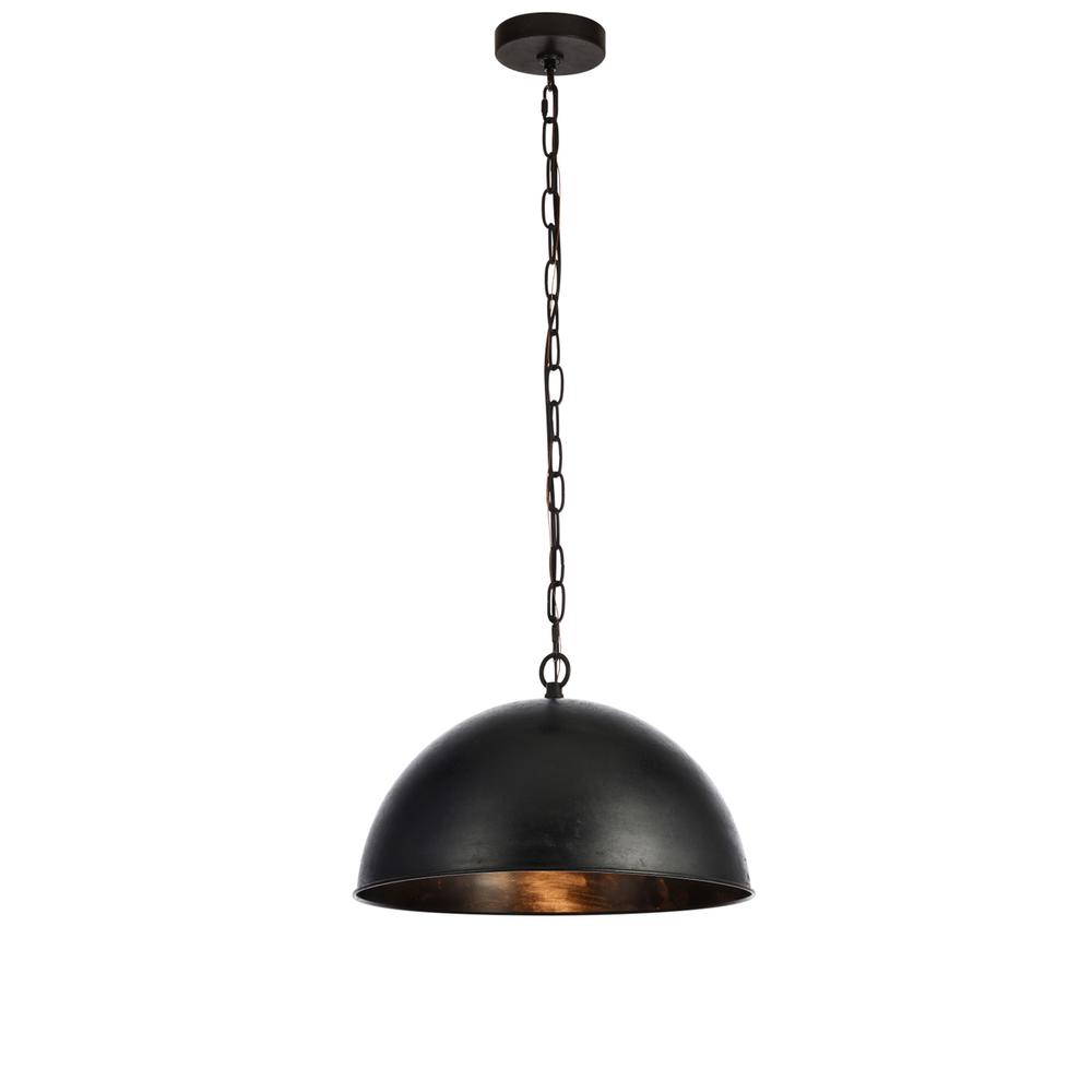 Merce Collection Pendant D15 H10 Lt:1 Vintage Black Finish. Picture 1