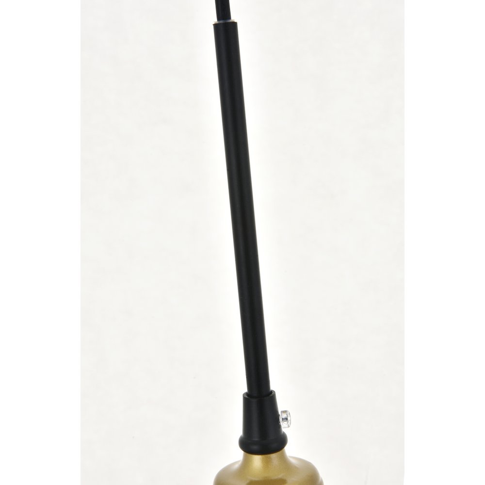 Etude 3 Light Brass And Black Pendant. Picture 9