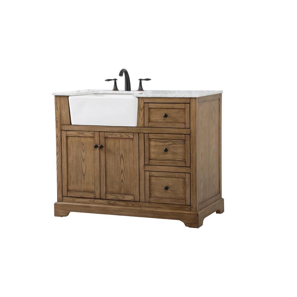 42 inch Single bathroom vanity in driftwood. Picture 7