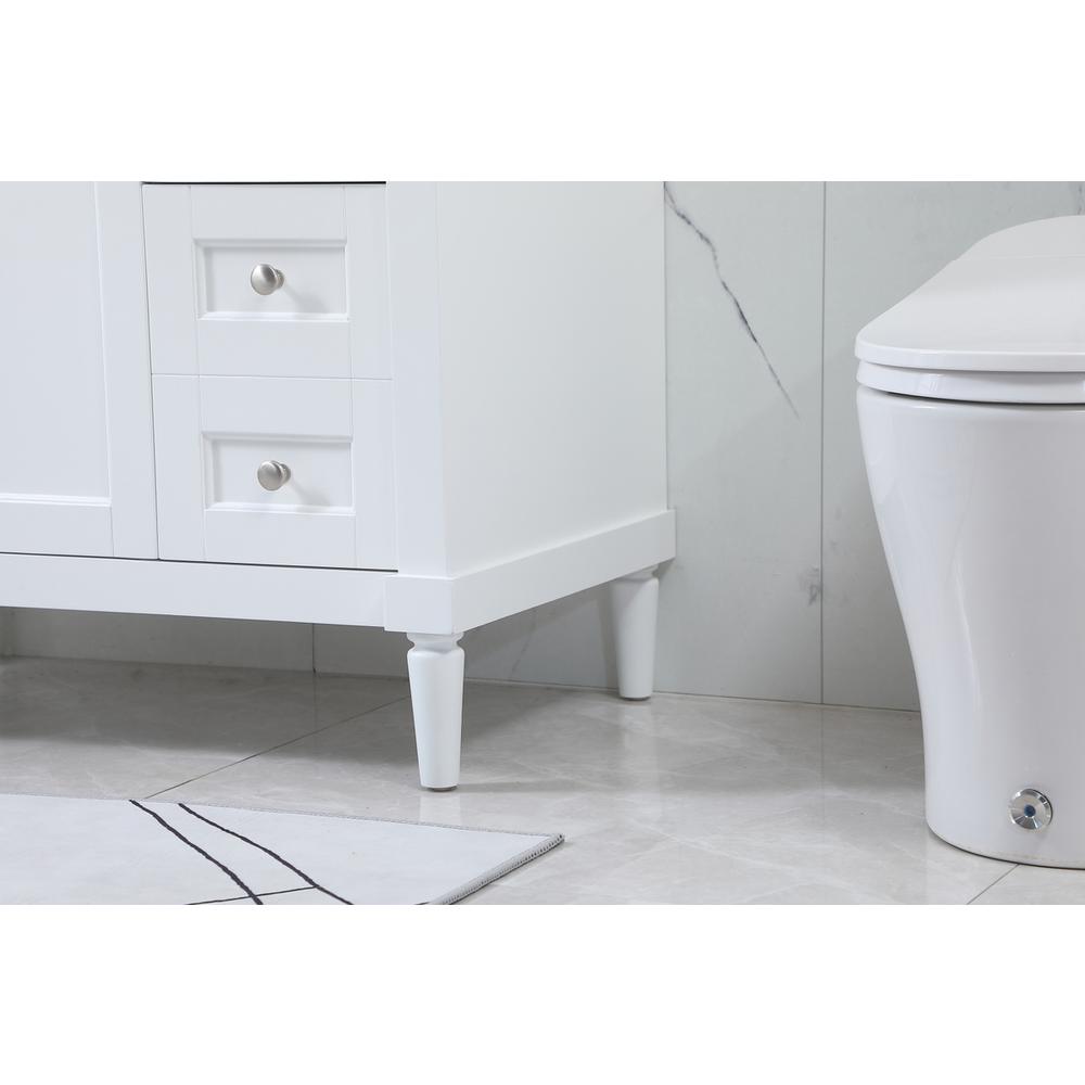 36 inch Single bathroom vanity in white with backsplash. Picture 6