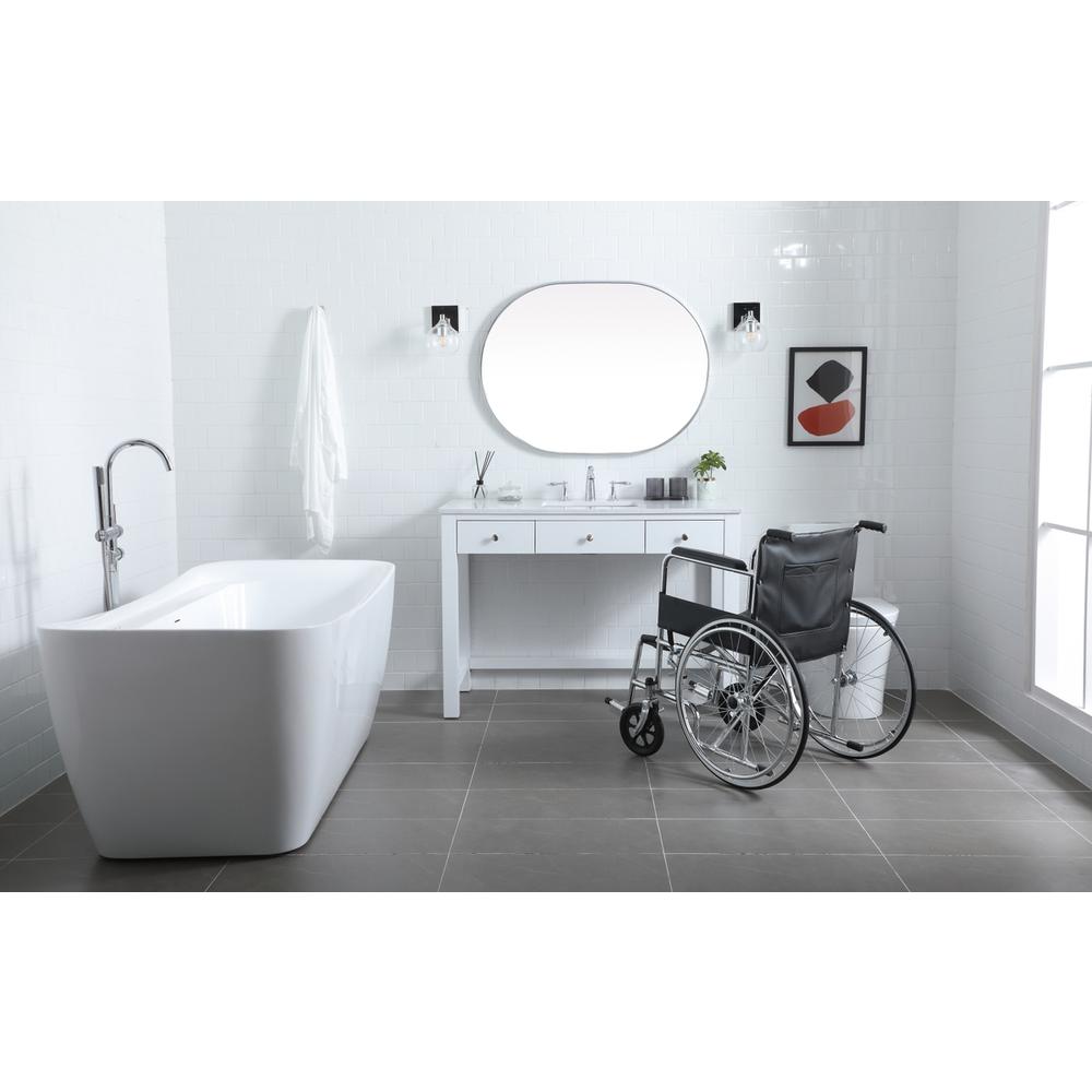 48 Inch ADA Compliant Bathroom Vanity In White. Picture 4