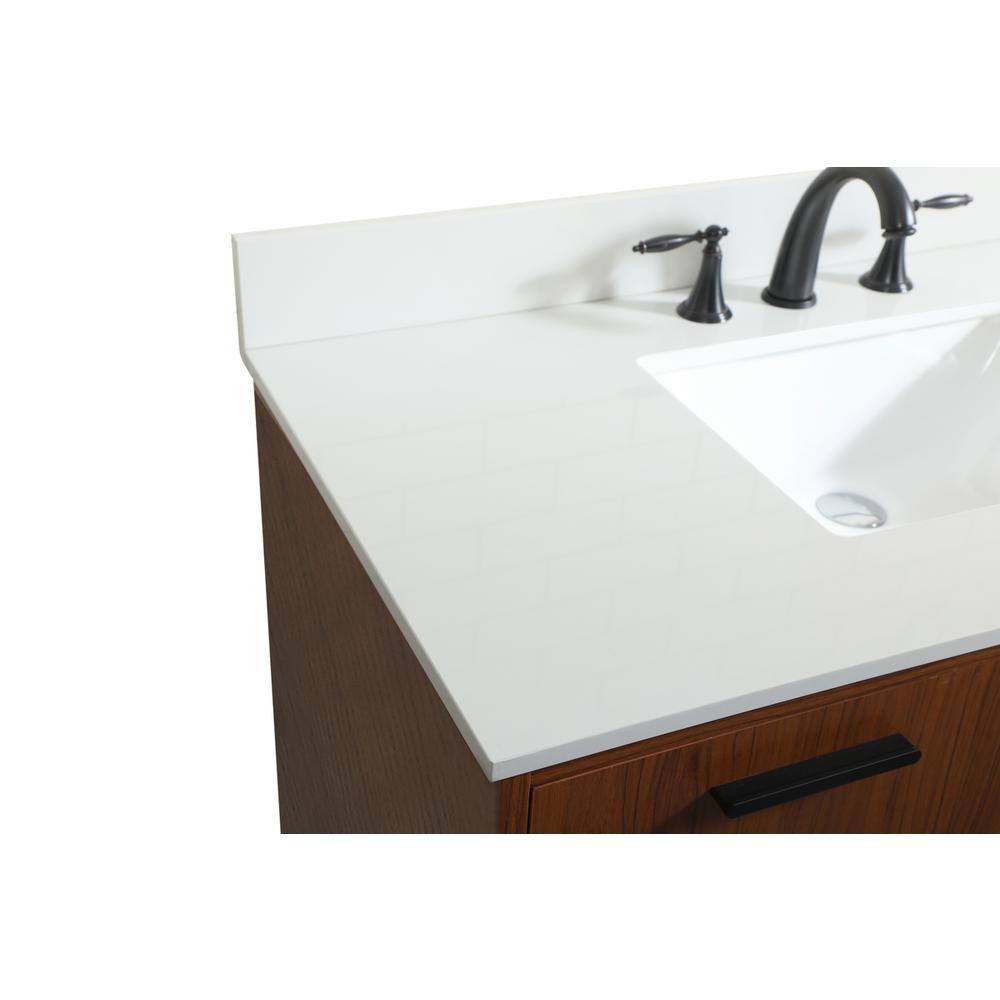 42 inch bathroom vanity in Teak with backsplash. Picture 11