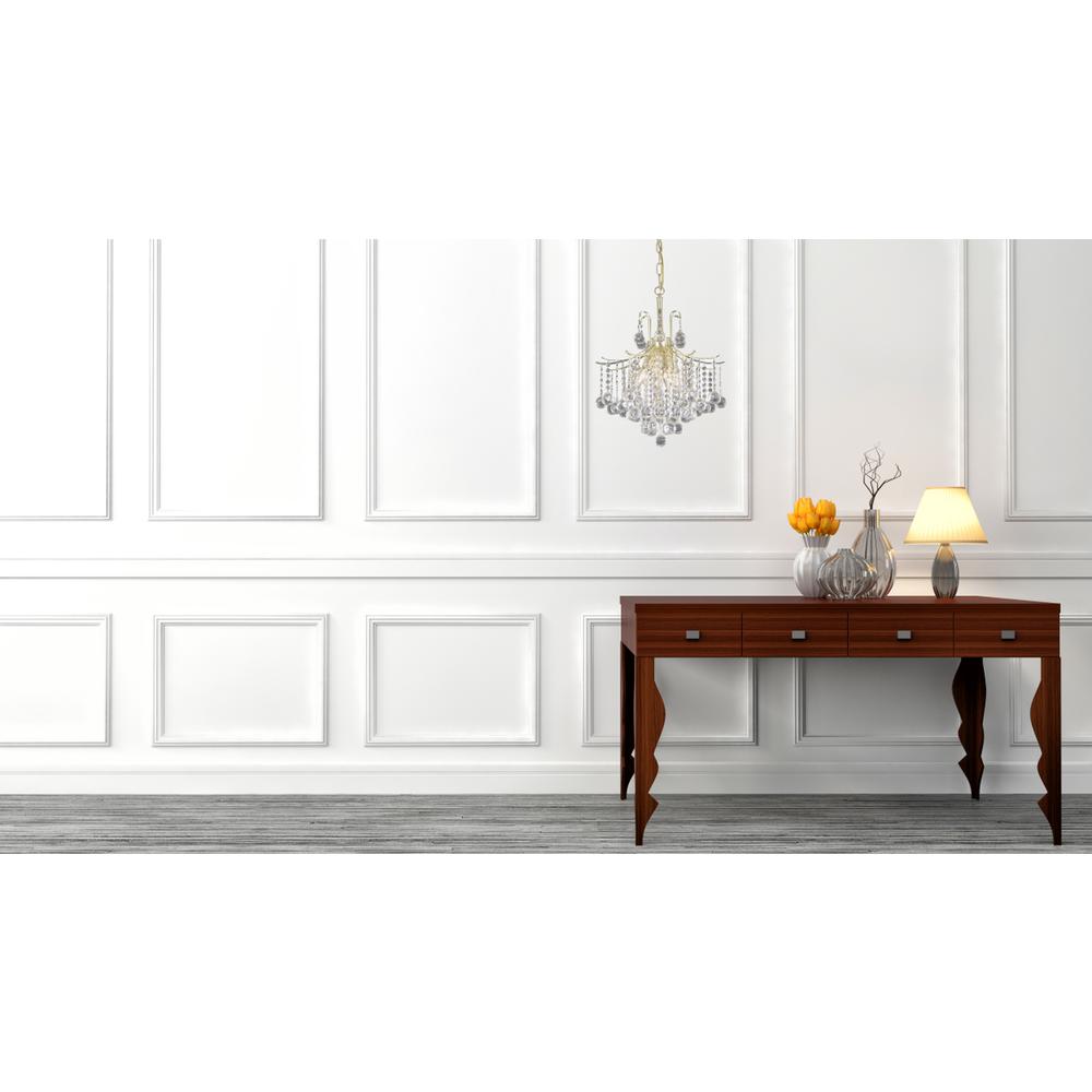 Amelia Collection Pendant D17in H20in Lt:6 Gold Finish. Picture 2