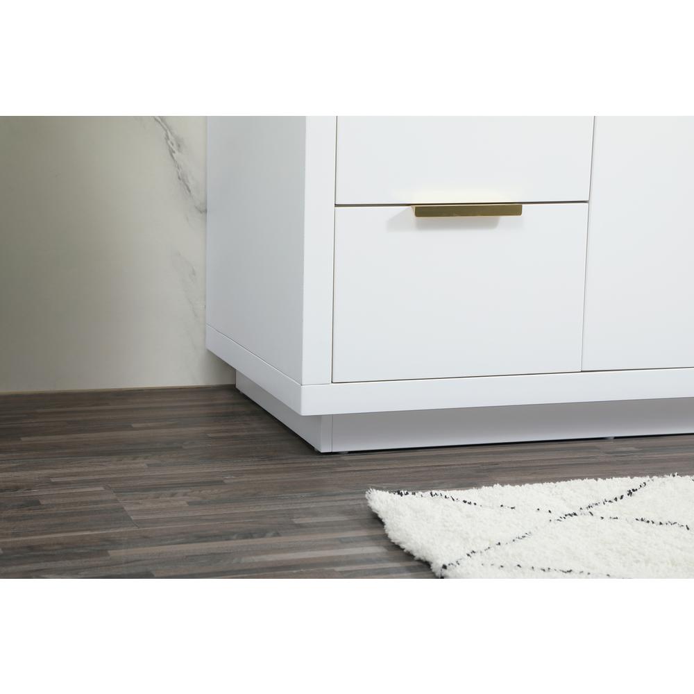 60 inch Single bathroom vanity in white. Picture 6