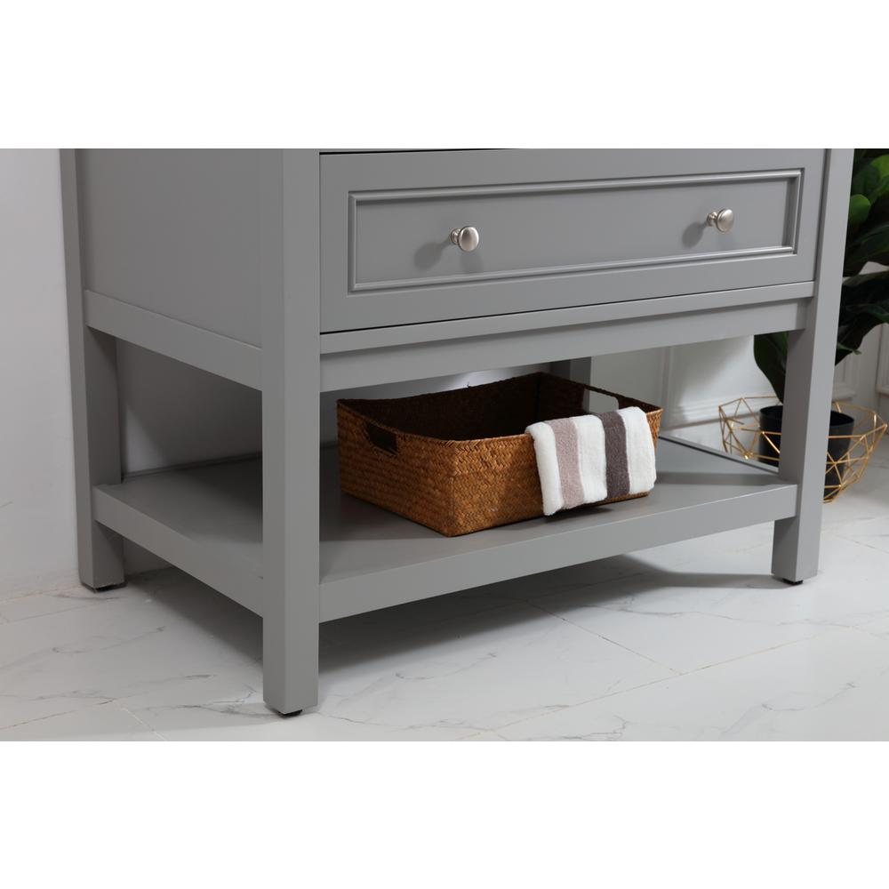 36 in. Single bathroom vanity set in Grey. Picture 5