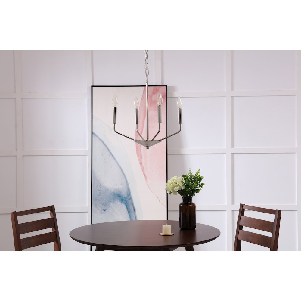 Enzo 4 Light Chrome Pendant. Picture 15