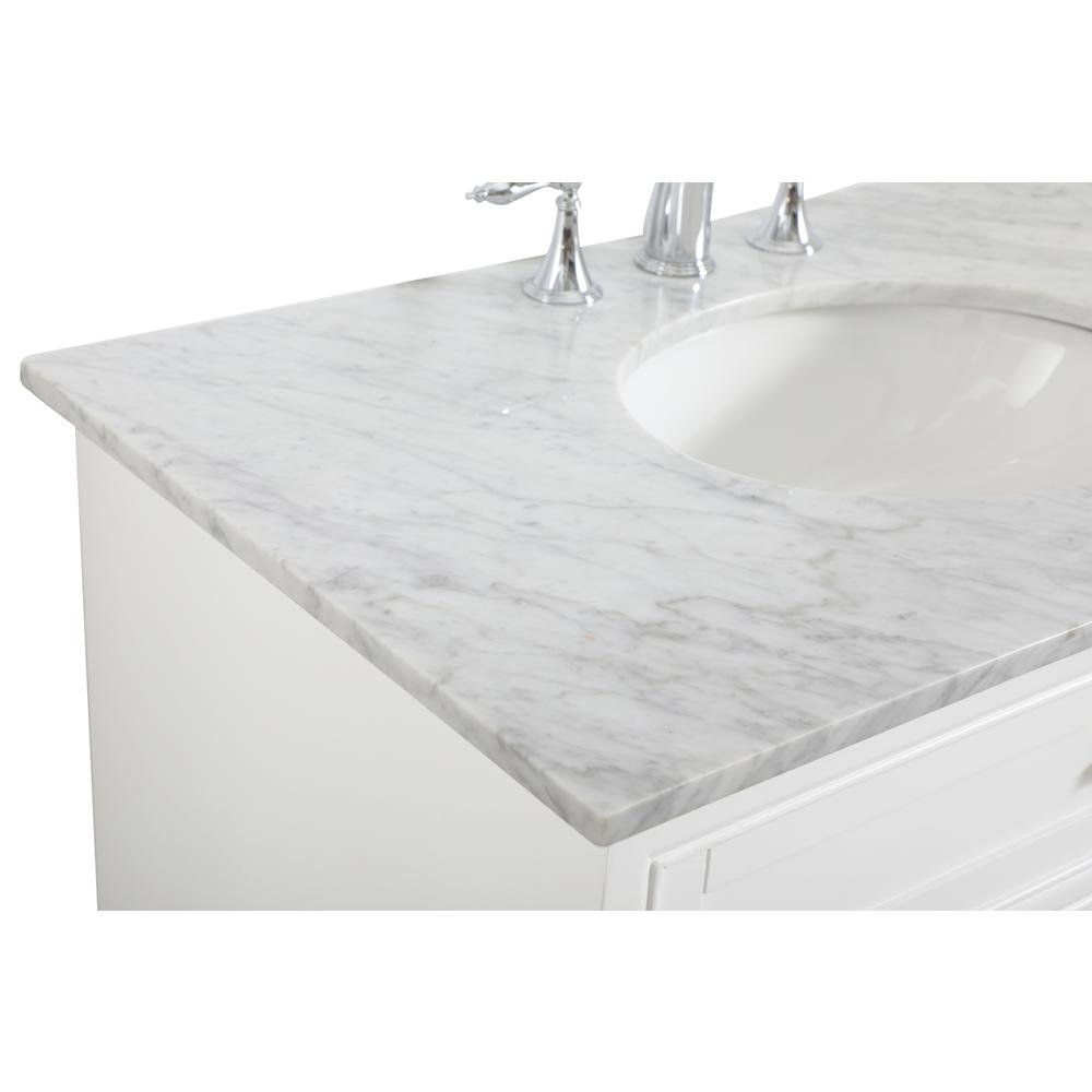 36 In. Single Bathroom Vanity Set In White. Picture 8