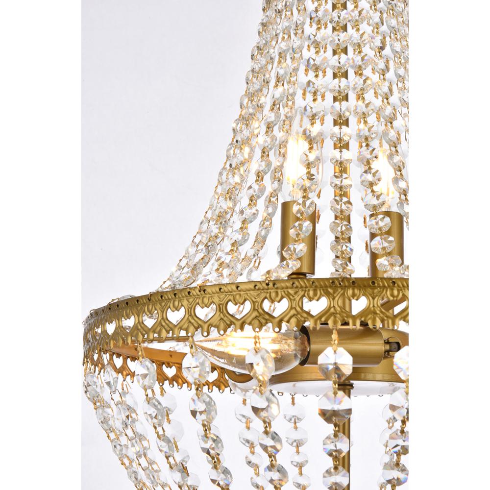Valeria 14 inch pendant in brass. Picture 4