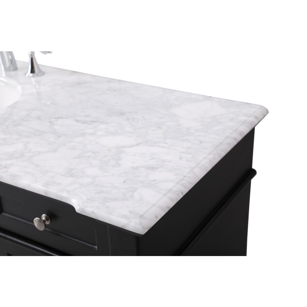 60 inch Single bathroom vanity set in black. Picture 11