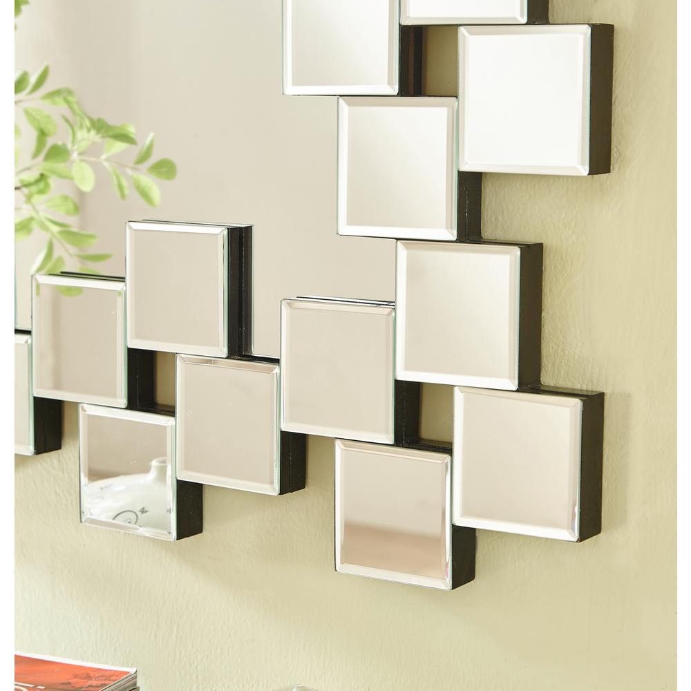 Sparkle 31.5 in. Contemporary Rectangle Mirror in Clear. Picture 3