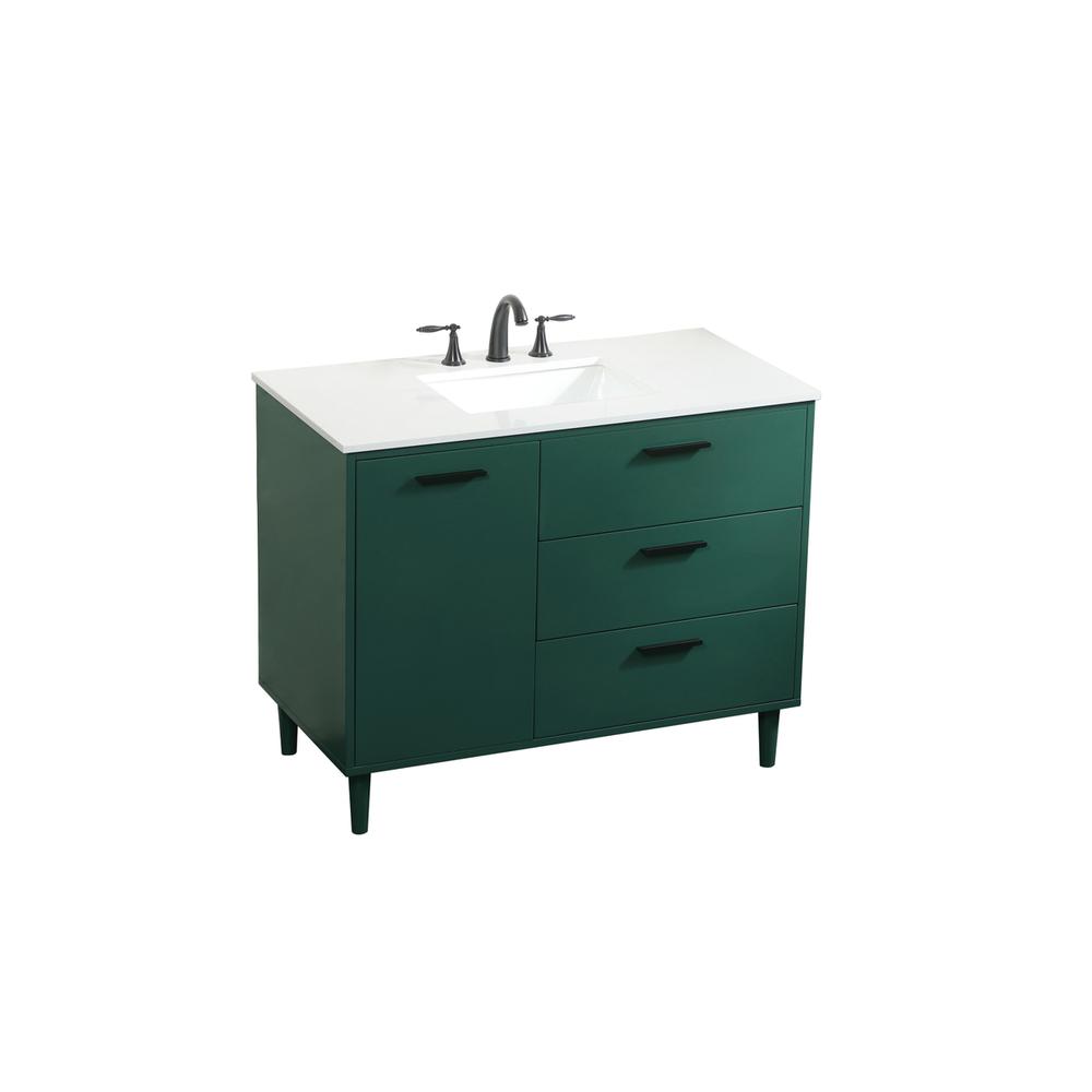 42 inch bathroom vanity in Green. Picture 8