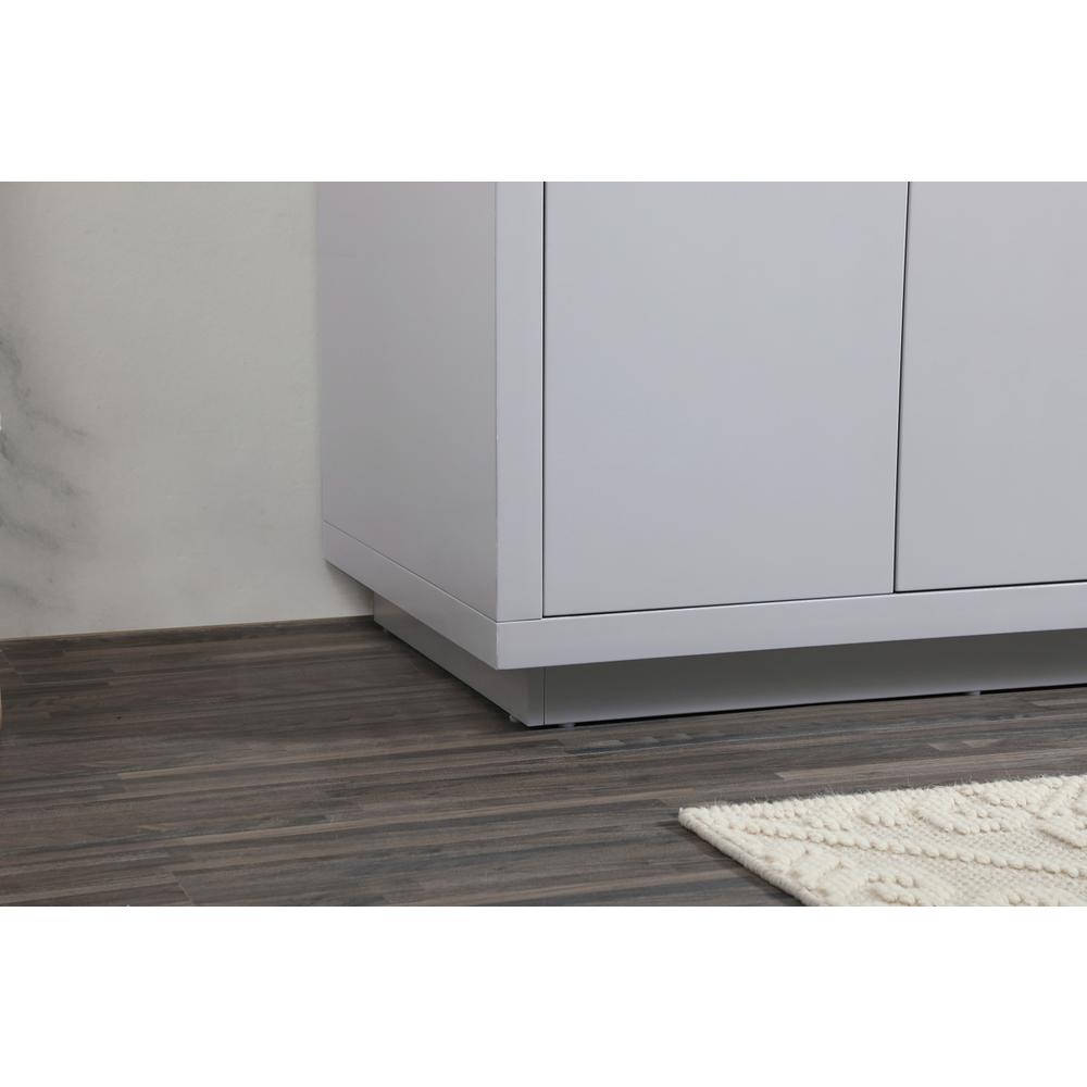 42 inch Single bathroom vanity in grey with backsplash. Picture 6