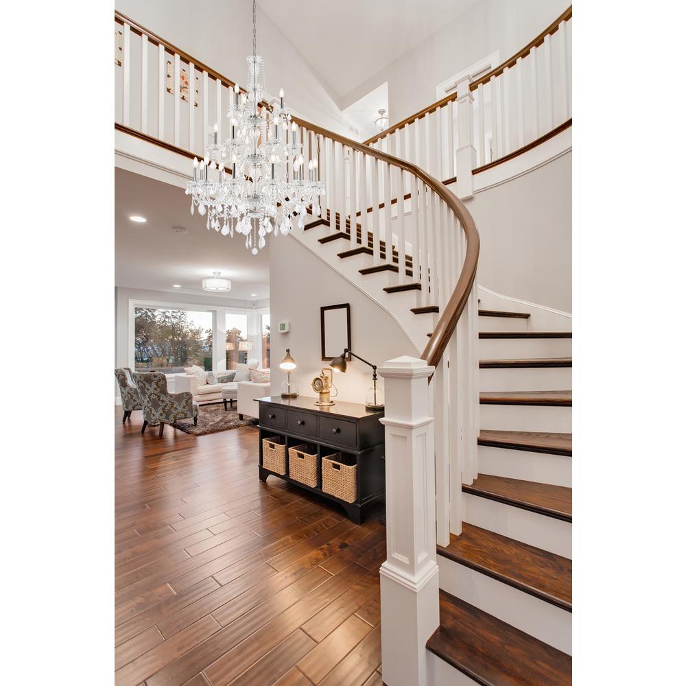Giselle 21 light Chrome Chandelier Clear Royal Cut Crystal. Picture 8