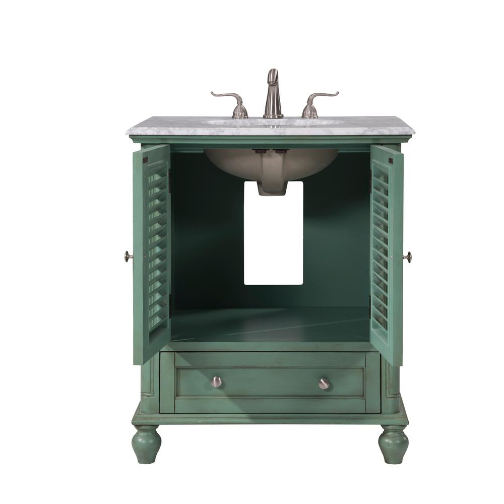 30 In.Single Bathroom Vanity Set In Vintage Mint. Picture 3