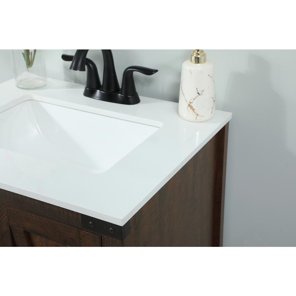 24 inch Single bathroom vanity in expresso. Picture 5