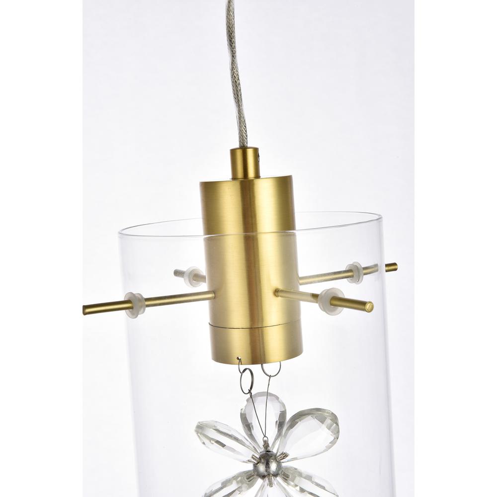 Hana 1 light Gold Pendant. Picture 4