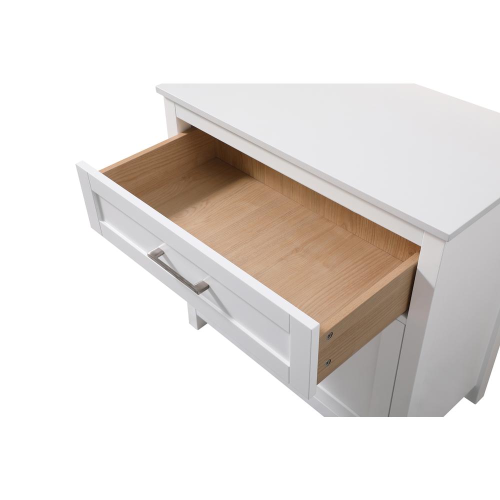 30 Inch Wide Bathroom Storage Freestanding Cabinet In White. Picture 6