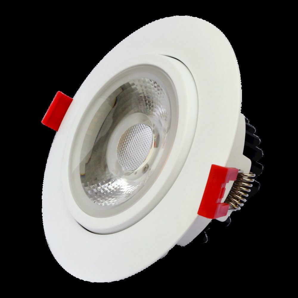 4"  Eye Gimbal Light 3000K  11W White Finish Ic Dimmable  950Lm Cri80. Picture 3