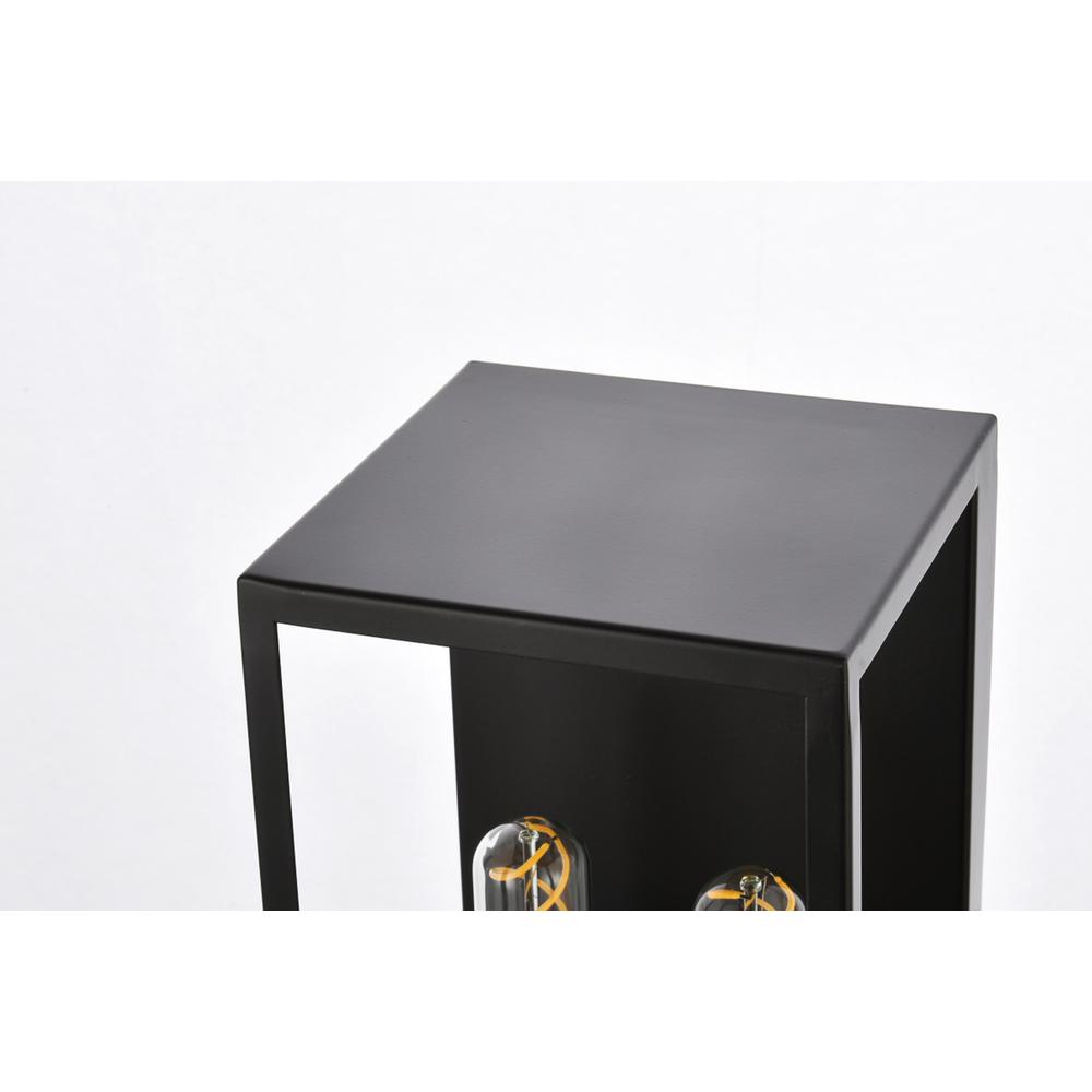 Voir 2 lights wall sconce in black. Picture 4