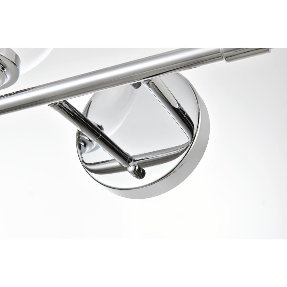 Ingrid 2 light Chrome and Clear Bath Sconce. Picture 5
