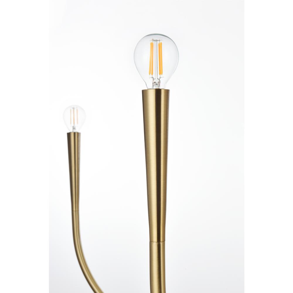 Layne 55 inch chandelier in Gold. Picture 3