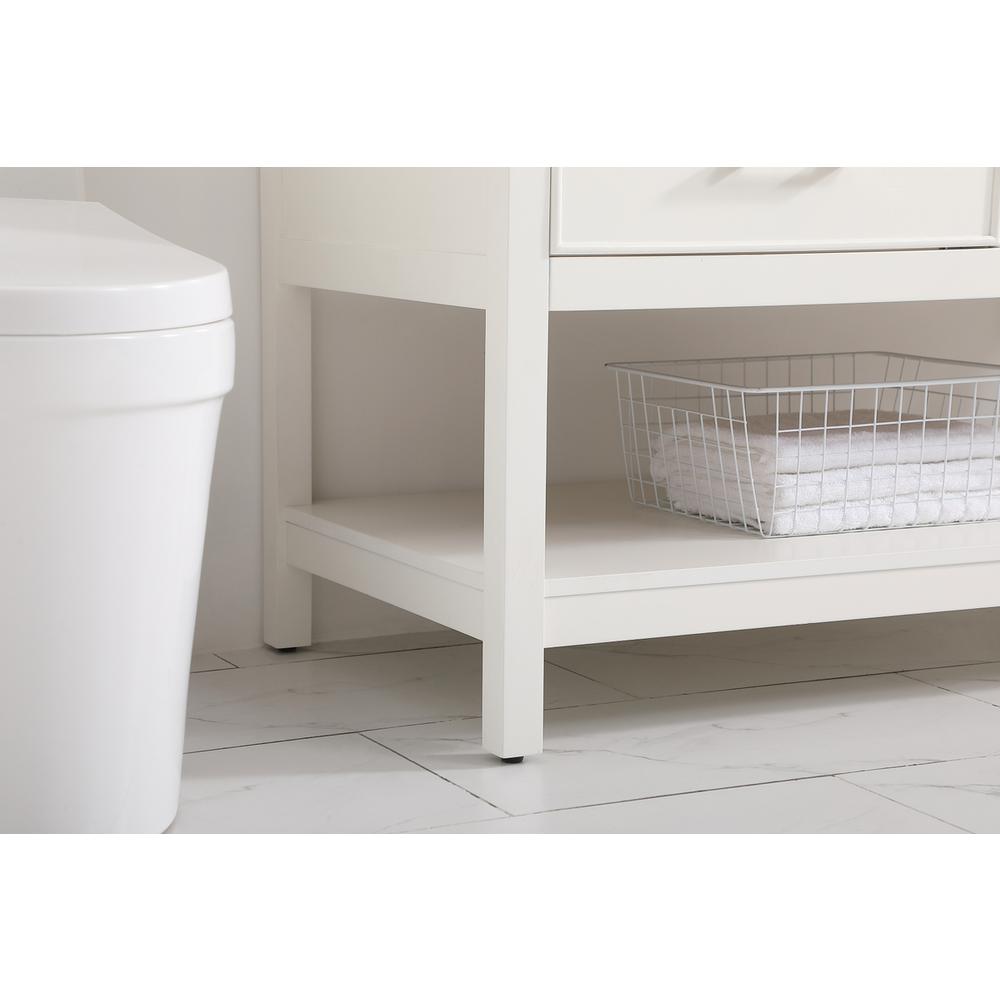42 inch Single bathroom vanity in white. Picture 6