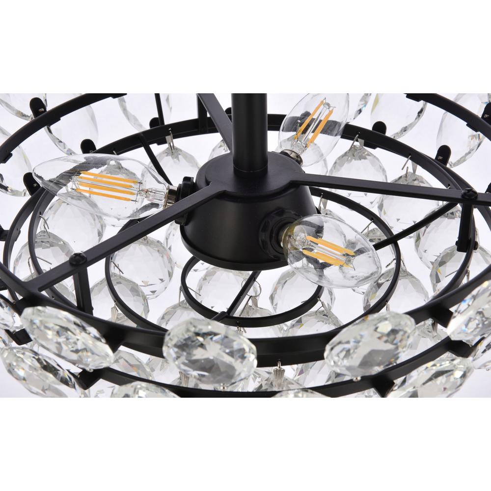 Emilia 16 inch pendant in black. Picture 5