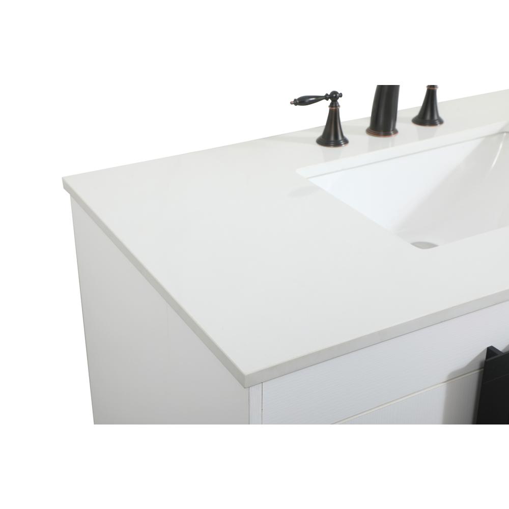 42 inch Single bathroom vanity in white. Picture 11