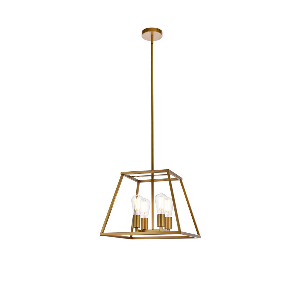 Declan 16 inch pendant in brass. Picture 1
