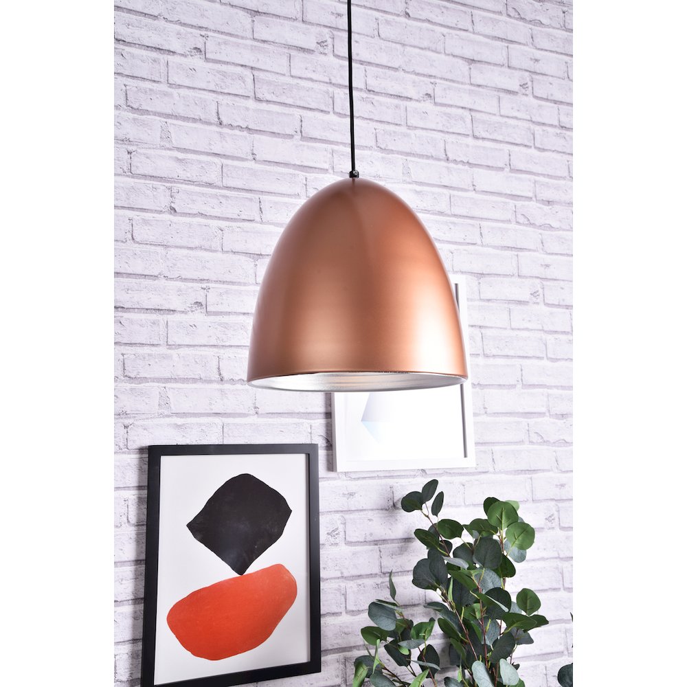 Circa 1 Light Honey Gold Pendant. Picture 8