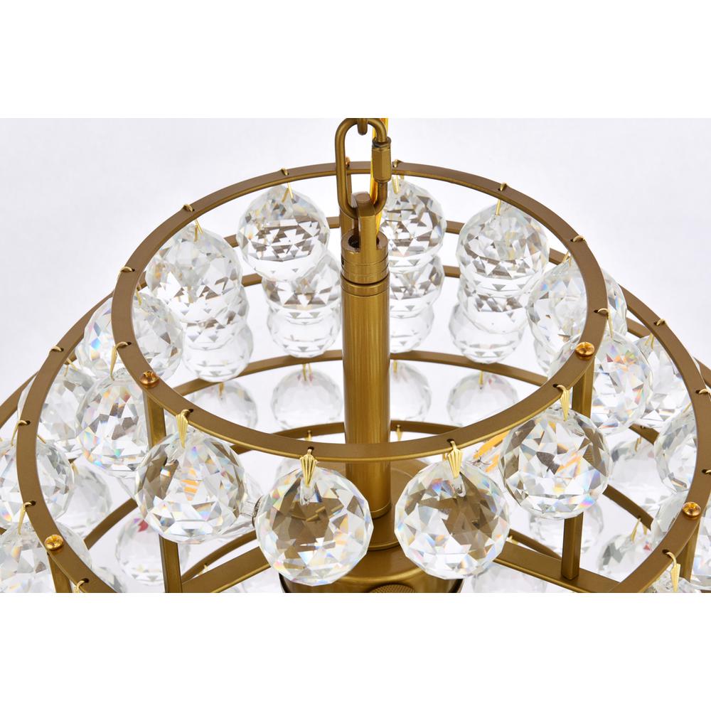 Savannah 16 inch pendant in brass. Picture 5