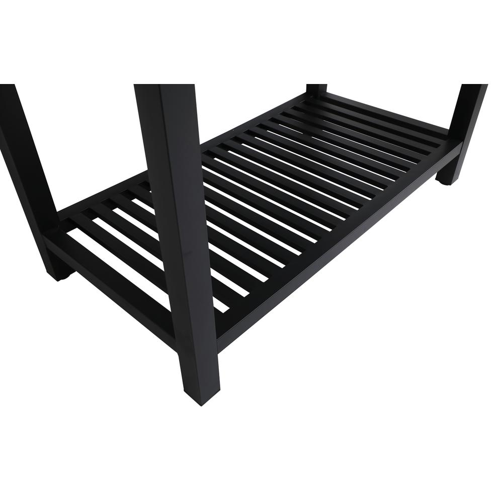 42 inch Single Bathroom Metal Vanity in Black. Picture 11