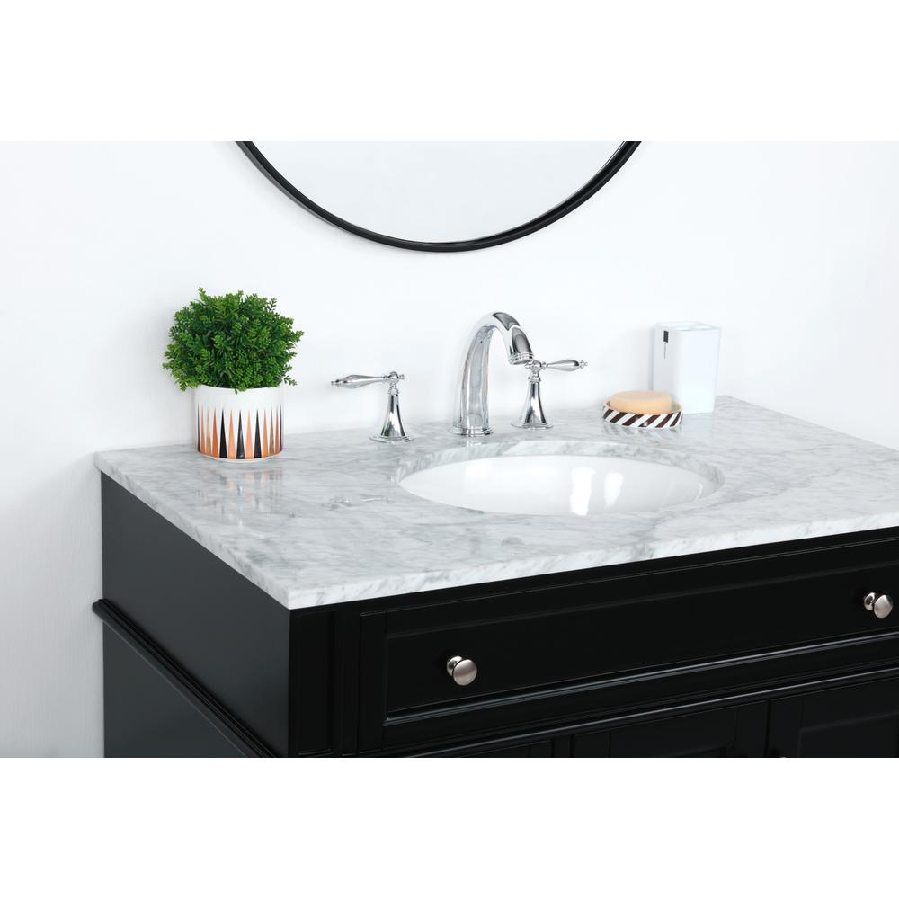 36 inch Single bathroom vanity in Black. Picture 5