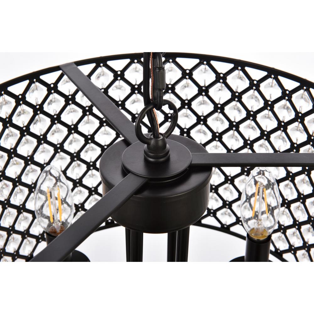 Elise 14 inch pendant in black. Picture 5