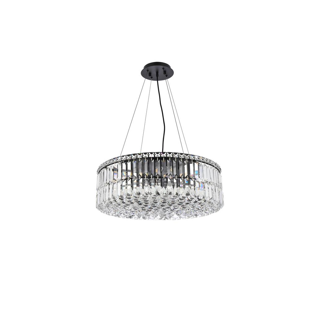 Maxime 24 inch black chandelier. Picture 6