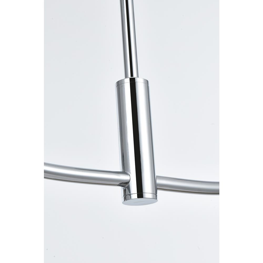 Nyomi 42 inch chandelier in Chrome. Picture 4