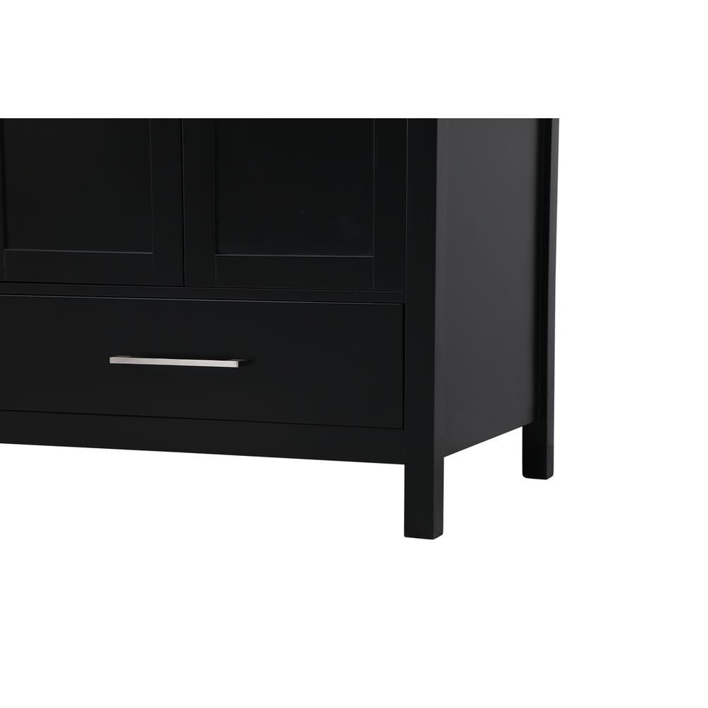 72 inch Double Bathroom Vanity in Black. Picture 11
