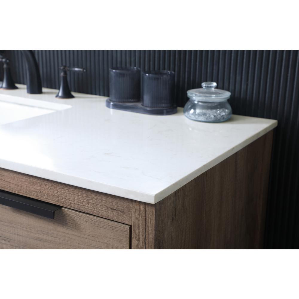 54 Inch SIngle Bathroom Vanity In Natural Oak. Picture 5