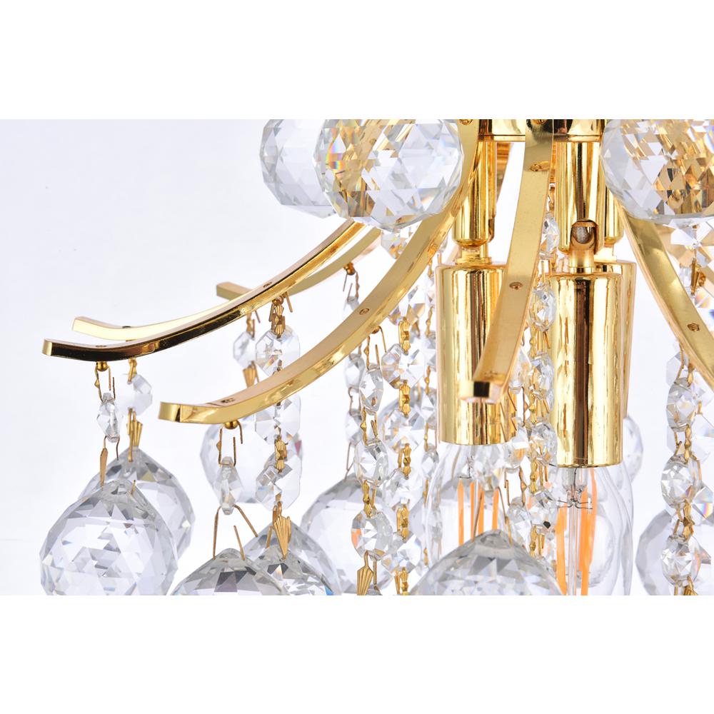 Toureg 3 light Gold Pendant Clear Royal Cut Crystal. Picture 5