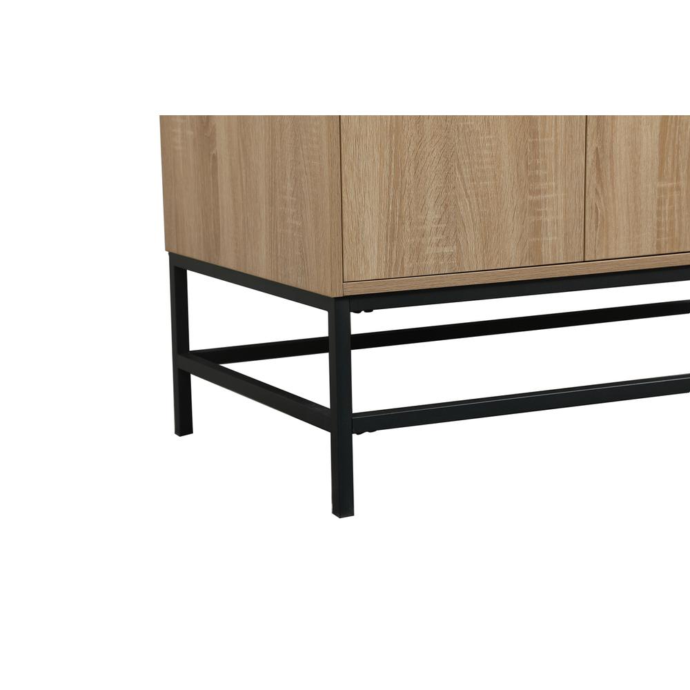 42 inch Single bathroom vanity in mango wood with backsplash. Picture 13