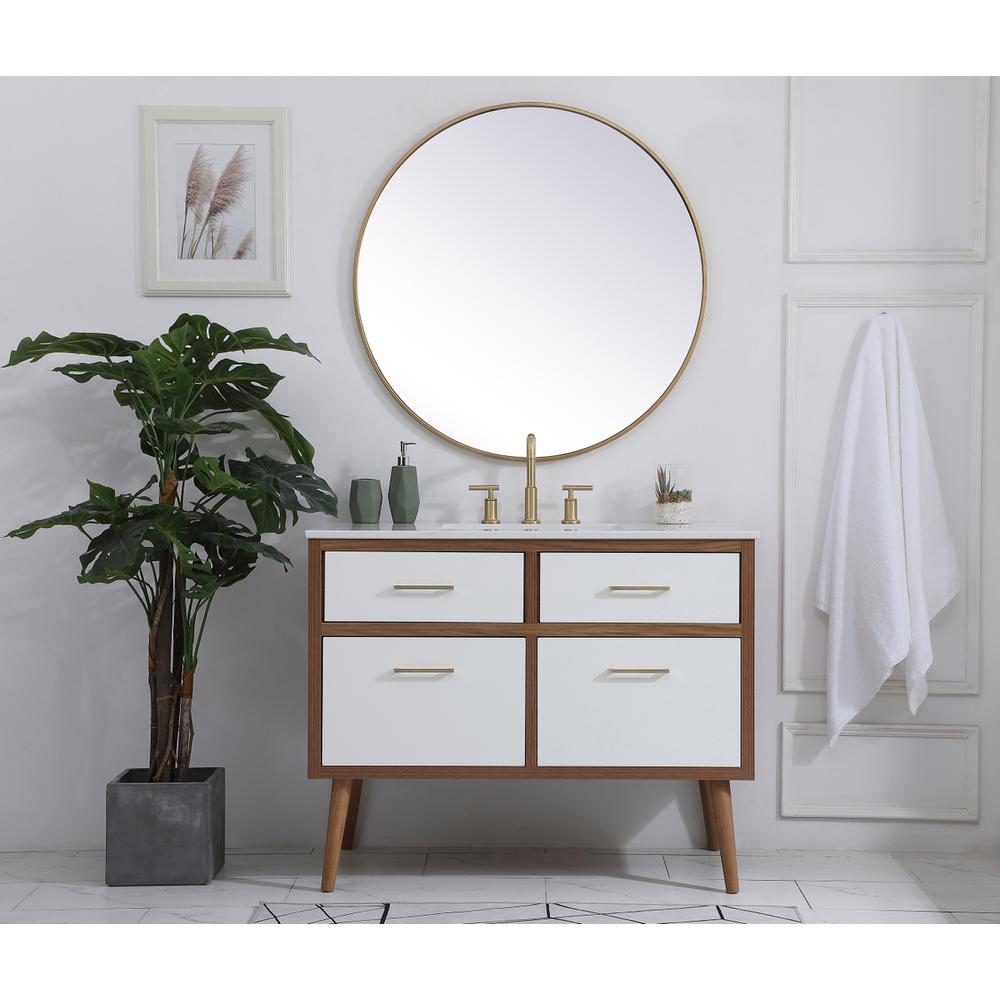 42 inch bathroom vanity in White. Picture 4
